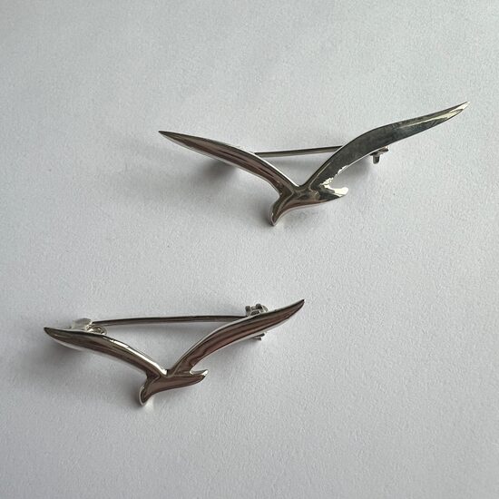 Silver Bird Brooch Gaviota 
